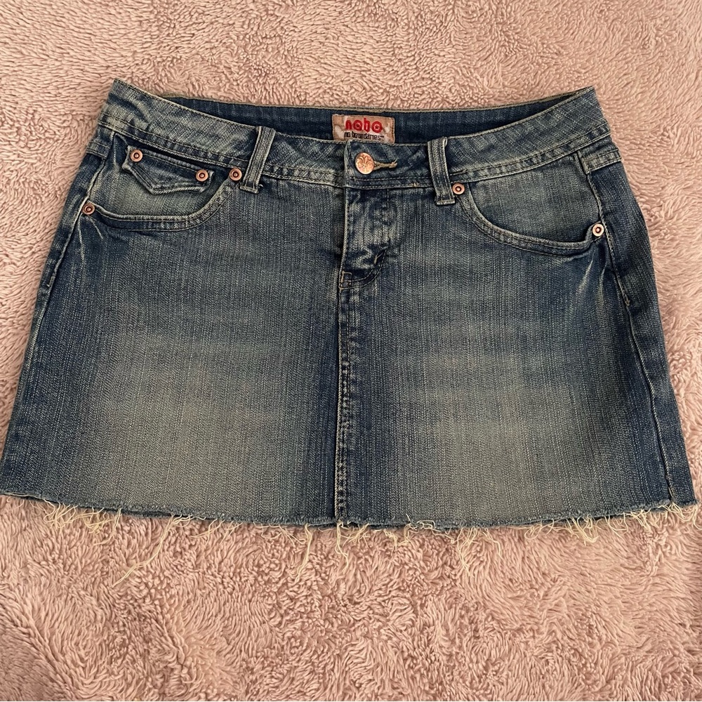 Denim Mini Skirt